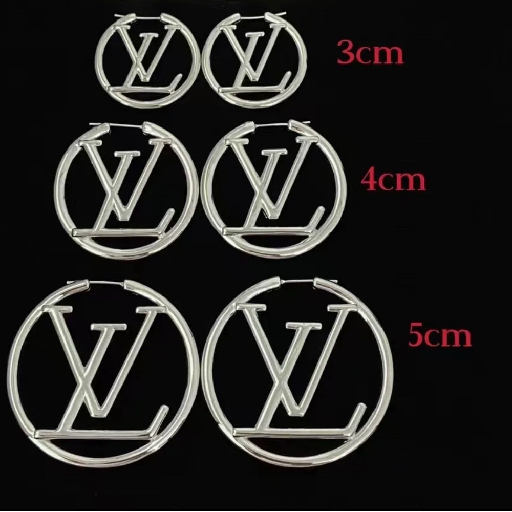 Earrings…Earring’s… Silver LV Pierced Earrings